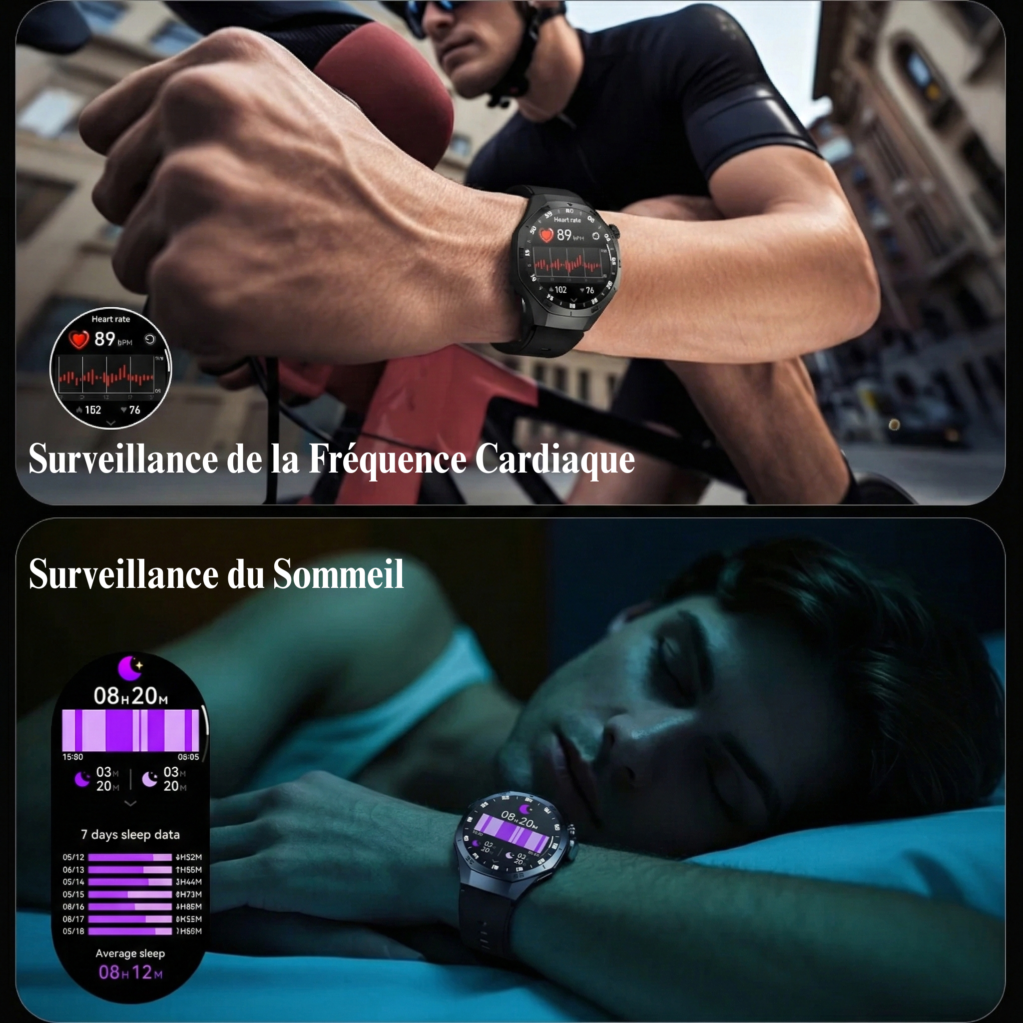 Montre Connectée "Pro Series" Noire NorthSouth