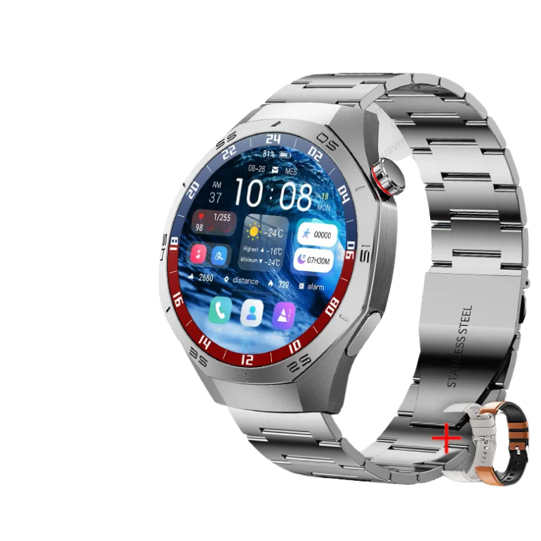 Montre Connectée "Pro Series" Argentée Bracelet Oyster