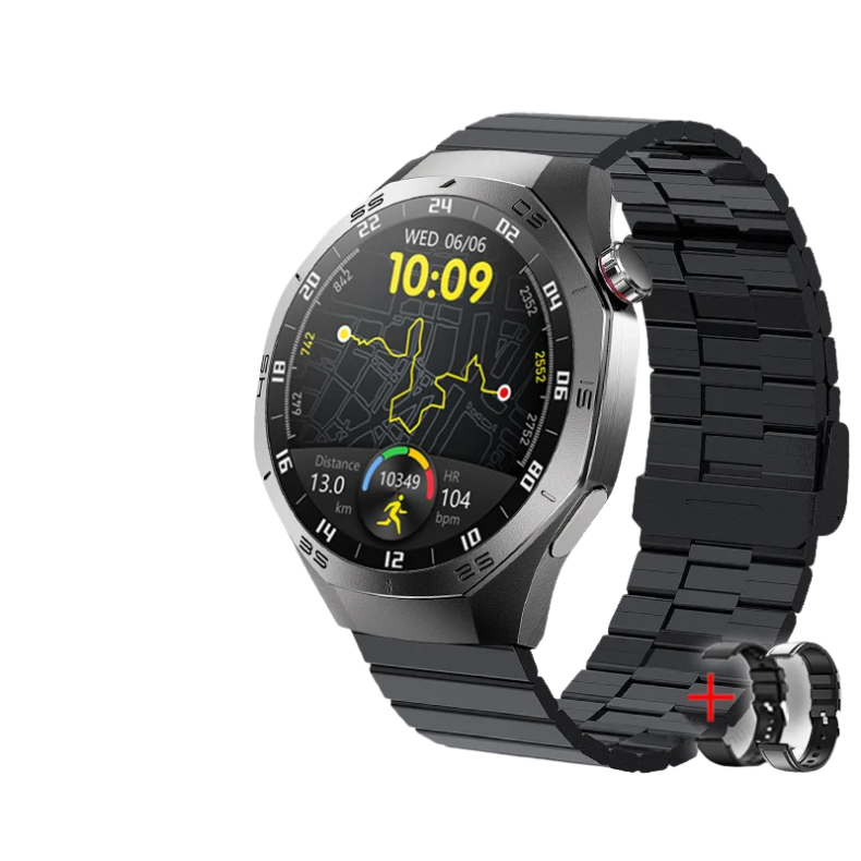 Montre Connectée "Pro Series" Noire Bracelet Legend